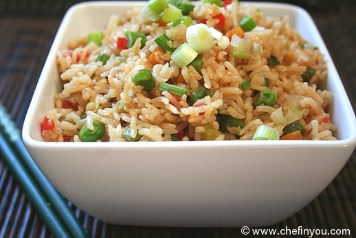 Veg Fried Rice
 Ve able Fried Rice Recipe