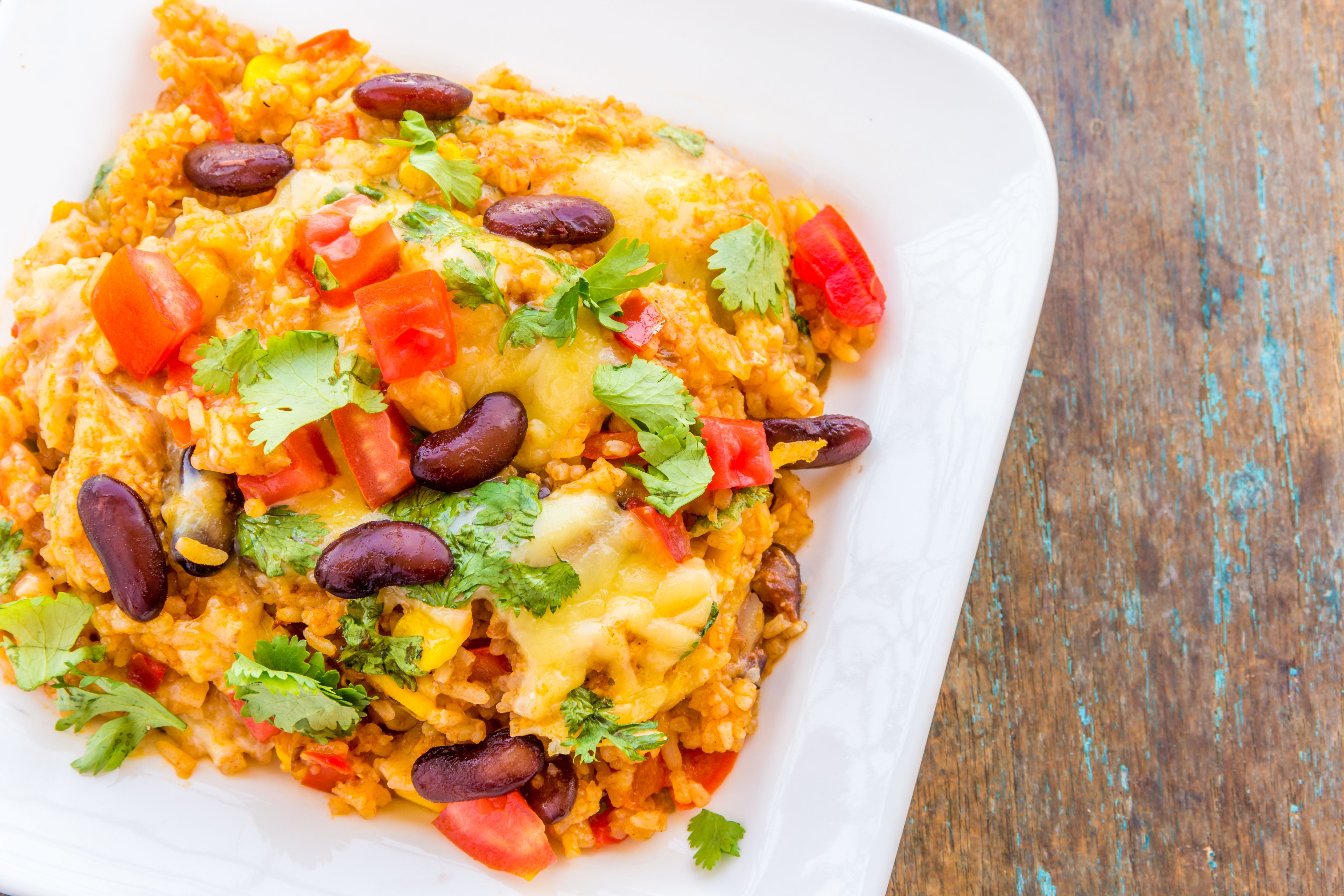 Veg Mexican Rice
 Ve arian Mexican Casserole With Black Beans