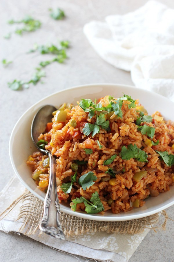 Veg Mexican Rice
 ve arian spanish rice and beans