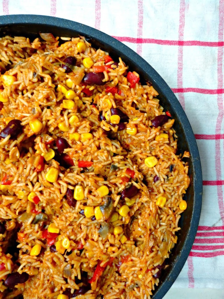 Veg Mexican Rice
 Ve arian e Pan Mexican Rice Healthy