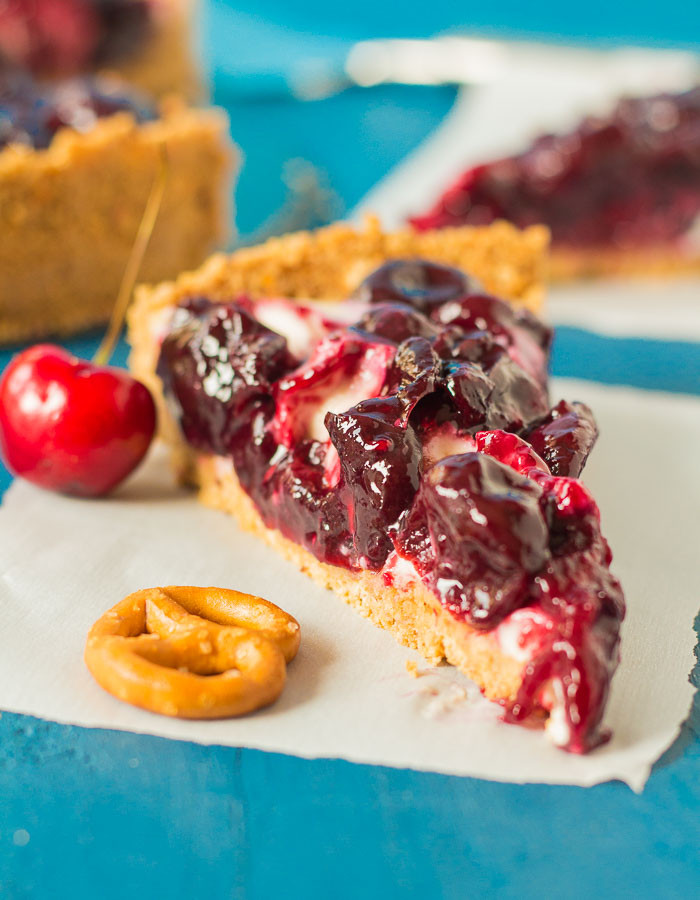 Vegan And Gluten Free Desserts
 Pretzel Cherry Cheesecake – Vegan Gluten free