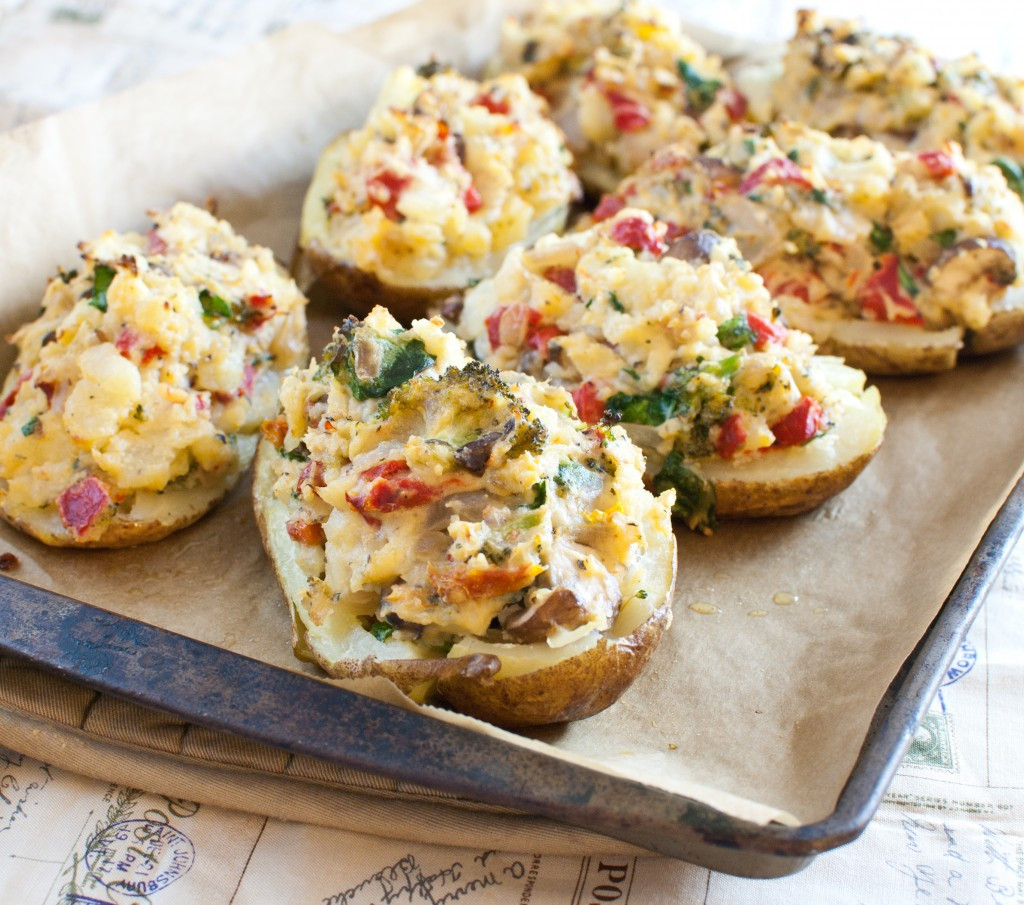 Vegan Baked Potato
 Vegan Greek Twice Baked Potatoes Baked In