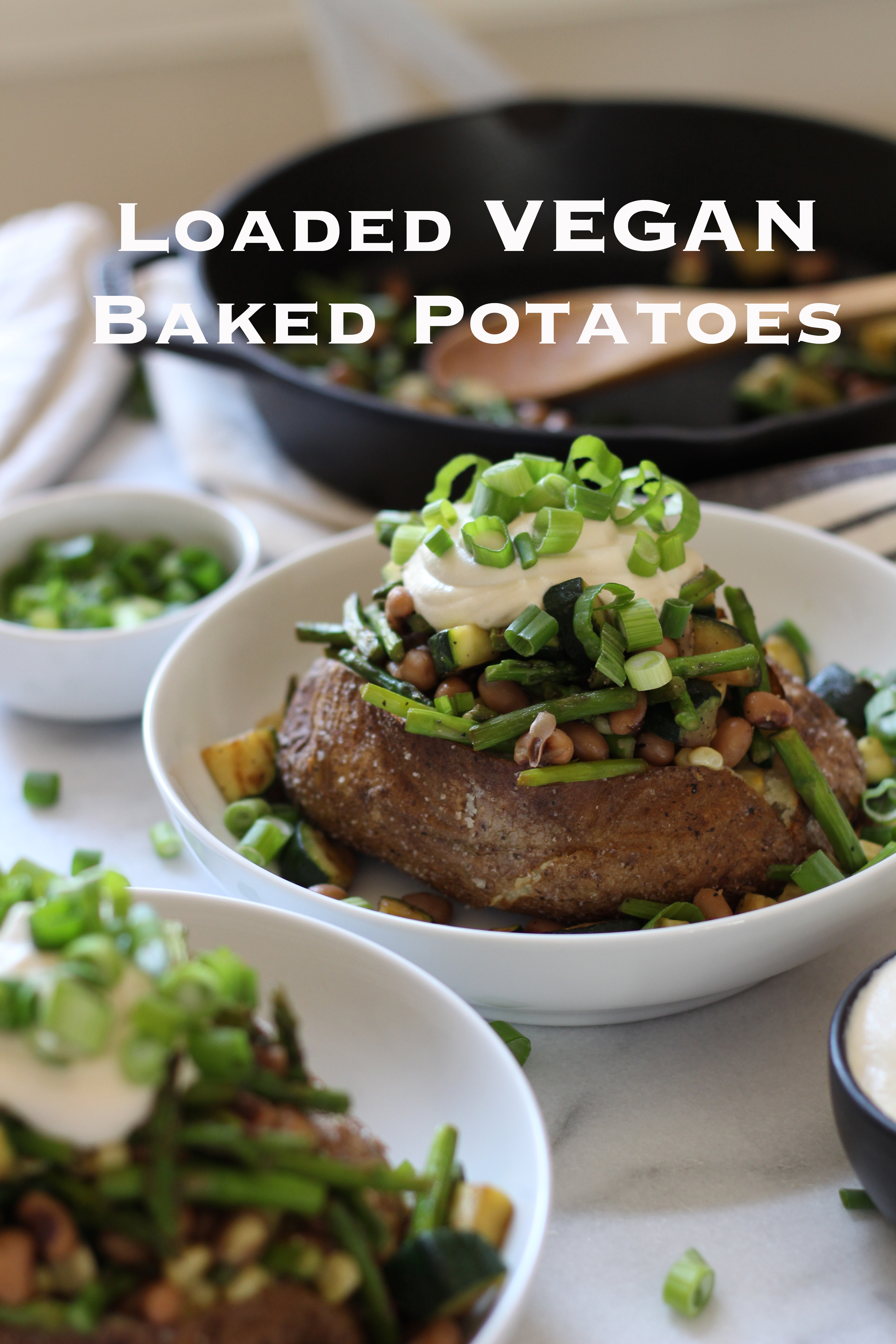 Vegan Baked Potato
 Loaded Vegan Baked Potatoes with Cashew Sour Cream