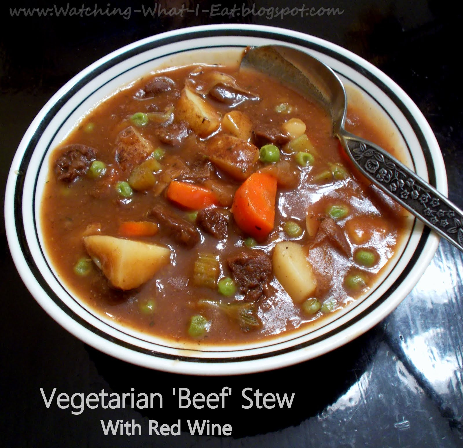 Vegan Beef Stew
 Watching What I Eat Ve arian Beef Stew with Red Wine