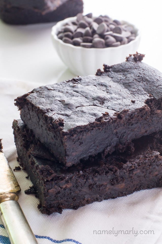 Vegan Black Bean Brownies
 Vegan Fudgy Black Bean Brownies