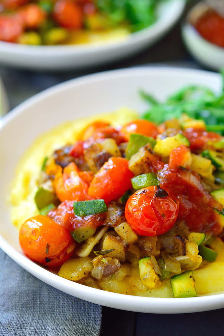 Vegan Breakfast Potatoes
 Vegan Breakfast Potato Polenta Bowl