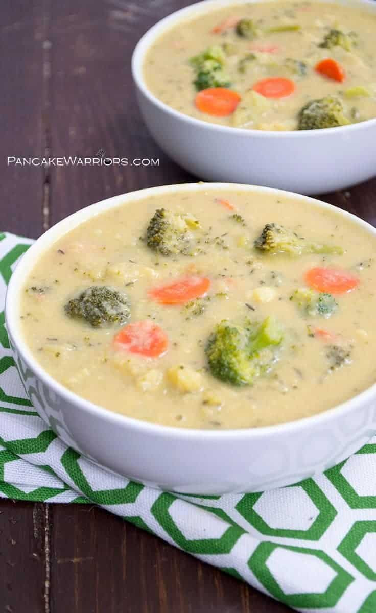 Vegan Broccoli Cheddar Soup
 Vegan Broccoli Cheese Soup Dairy Free Gluten Free