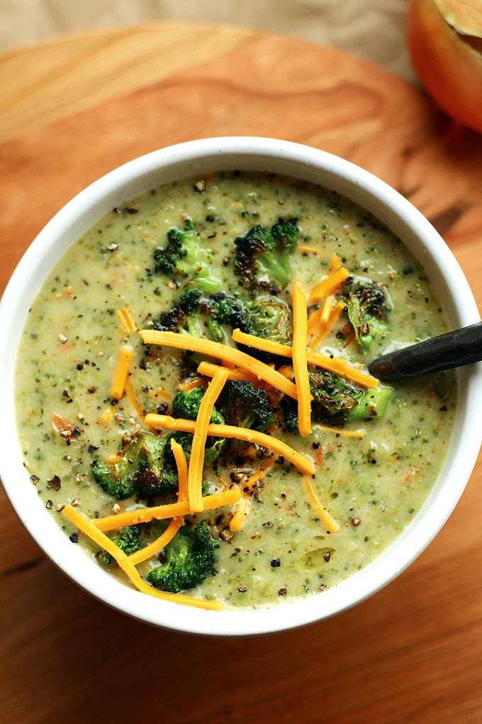 Vegan Broccoli Cheddar Soup
 Creamy Vegan Broccoli Soup Vegan Cream of Broccoli Soup