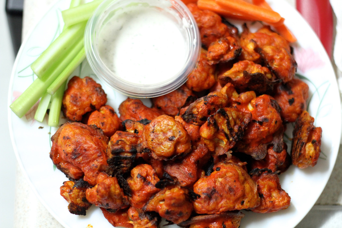 Vegan Cauliflower Wings
 Buffalo Cauliflower Wings with homemade Ranch Vegan