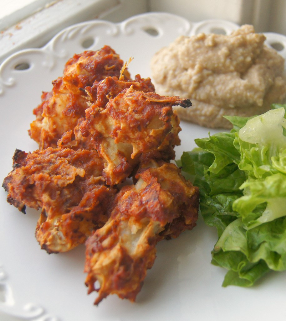 Vegan Cauliflower Wings
 Vegan Cauliflower BBQ “Wings” with Cashew Blue Cheese Dip