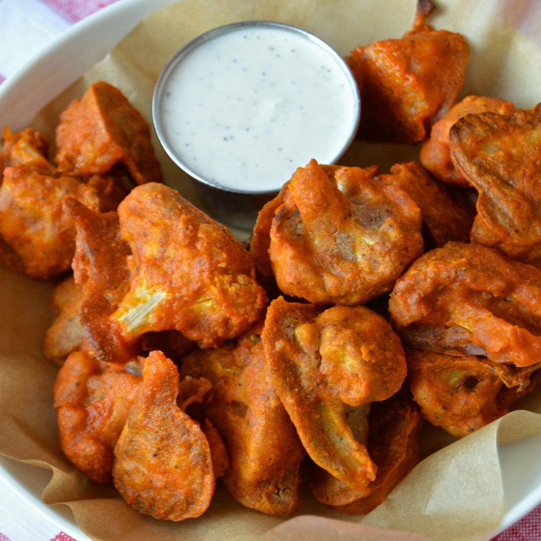 Vegan Cauliflower Wings
 Vegan Baked Cauliflower "Wings"