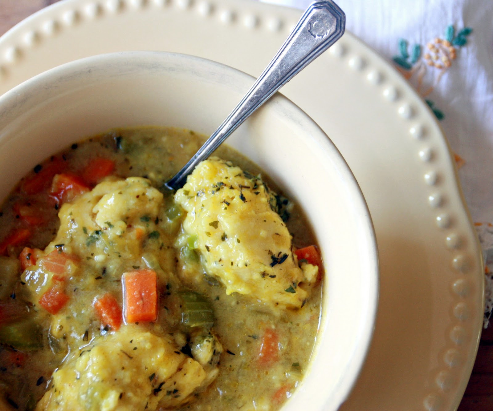 Vegan Chicken And Dumplings
 Cooking with Chopin Living with Elmo "Ve arian