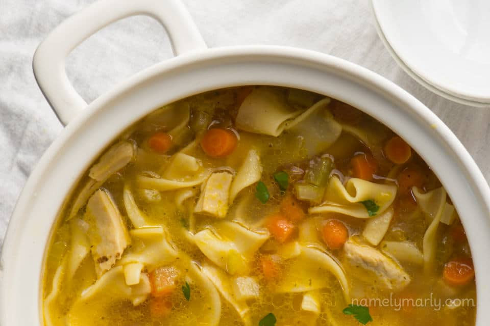 Vegan Chicken Noodle Soup
 Easy Vegan Chicken Noodle Soup Namely Marly
