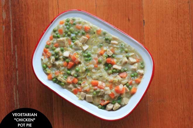 Vegan Chicken Pot Pie
 Ve arian "Chicken" Pot Pie