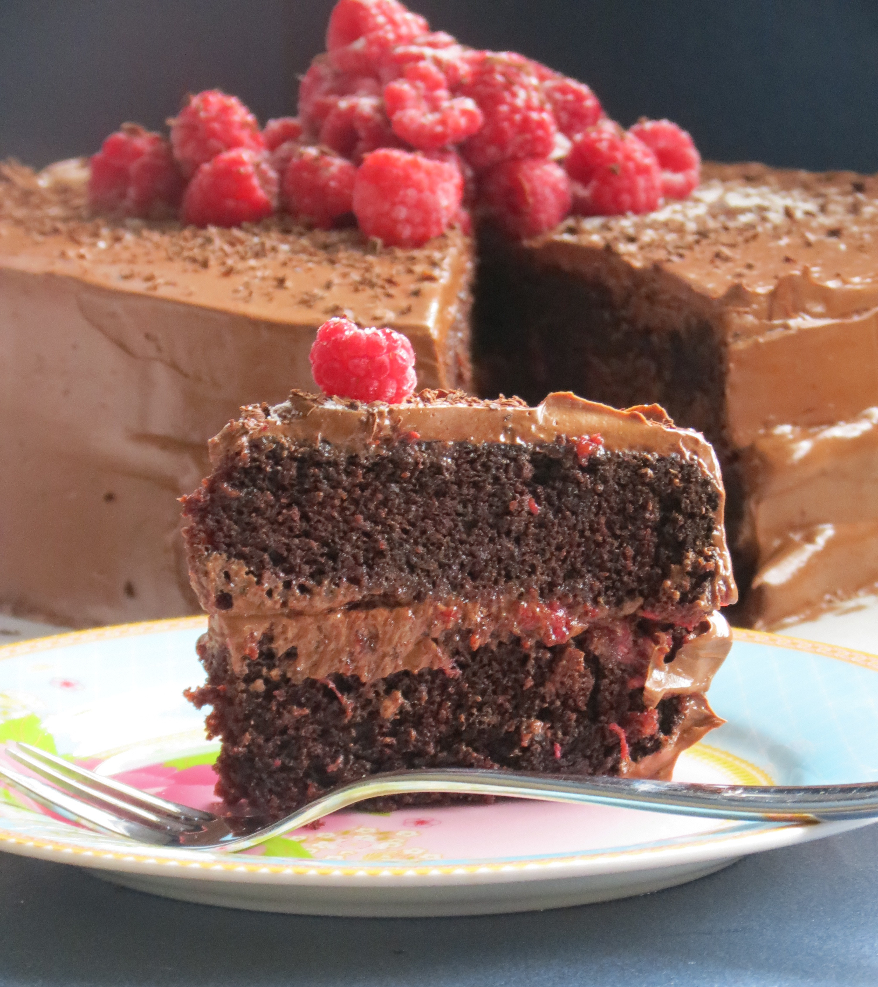 Vegan Chocolate Cake
 Vegan chocolate cake egg free and dairy free raspberry