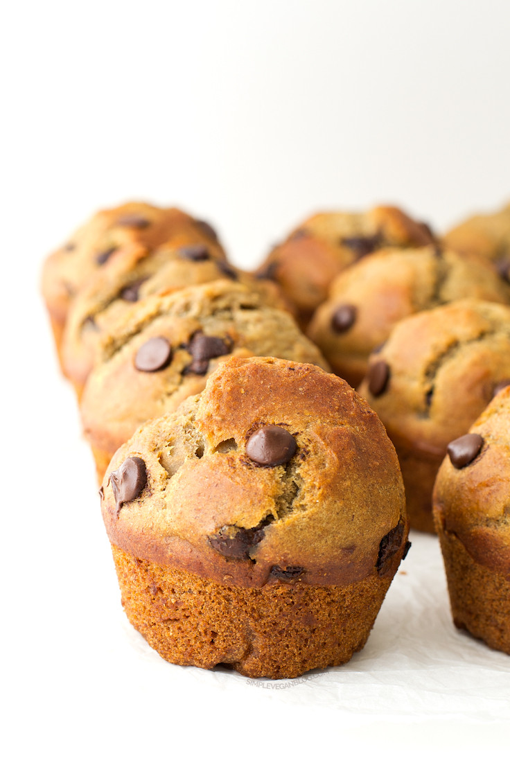 Vegan Chocolate Muffins
 Simple Vegan Chocolate Chip Muffins