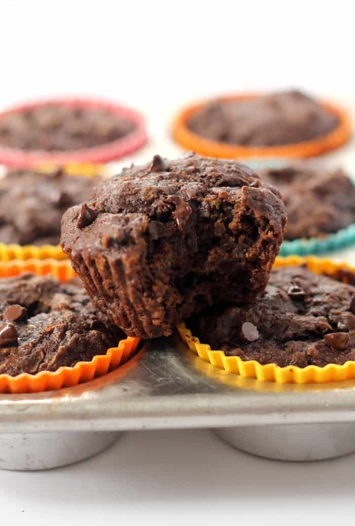 Vegan Chocolate Muffins
 vegan chocolate zucchini muffins
