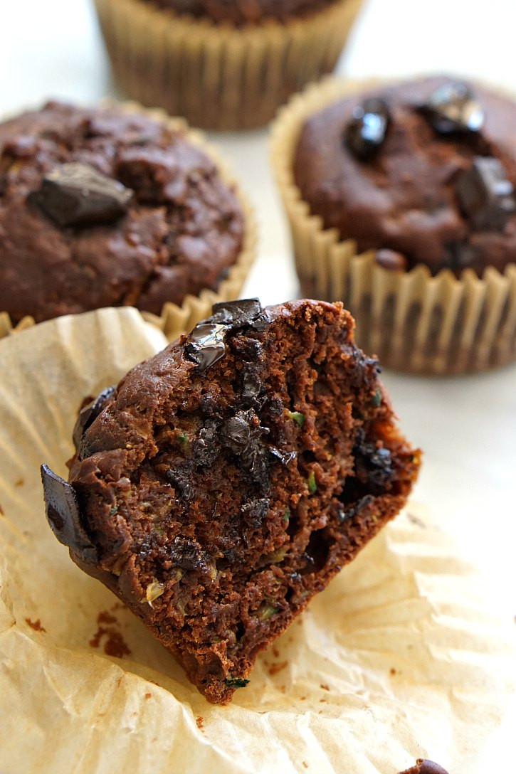 Vegan Chocolate Muffins
 vegan chocolate zucchini muffins