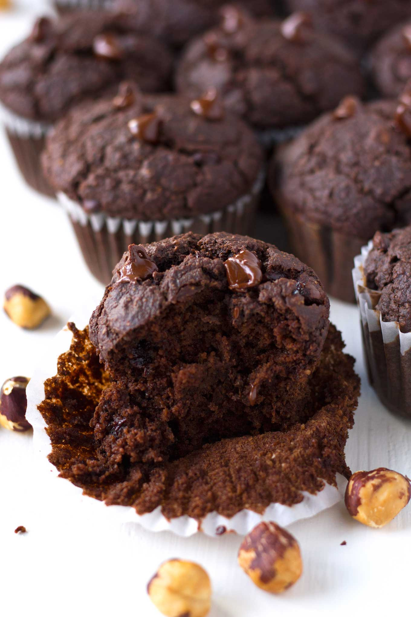 Vegan Chocolate Muffins
 Vegan Double Chocolate Hazelnut Blender Muffins A Video