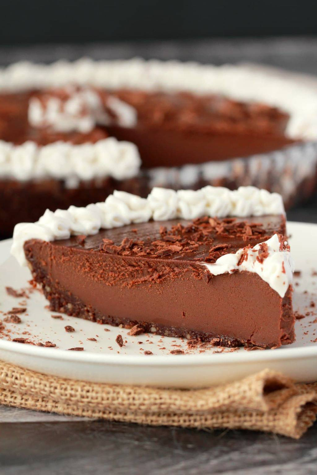 Vegan Chocolate Pie
 Ultra Rich No Bake Vegan Chocolate Pie Loving It Vegan