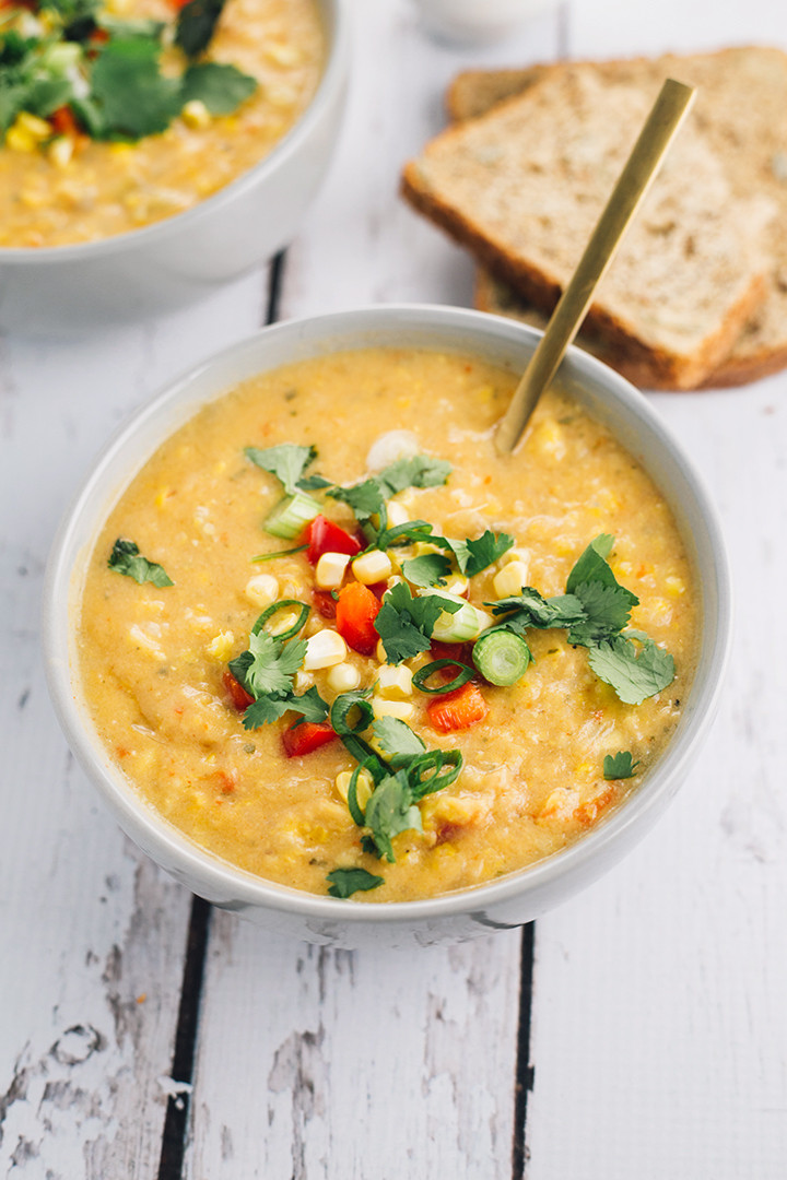 Vegan Corn Chowder
 Creamy Vegan Corn Chowder