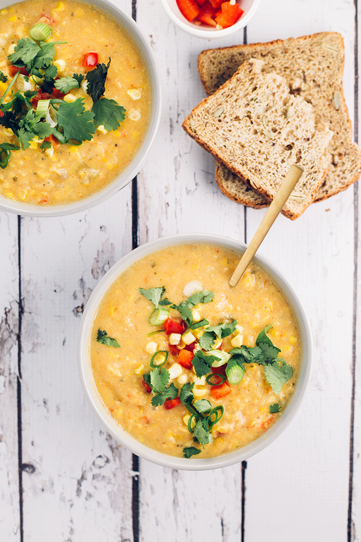 Vegan Corn Chowder
 Creamy Vegan Corn Chowder