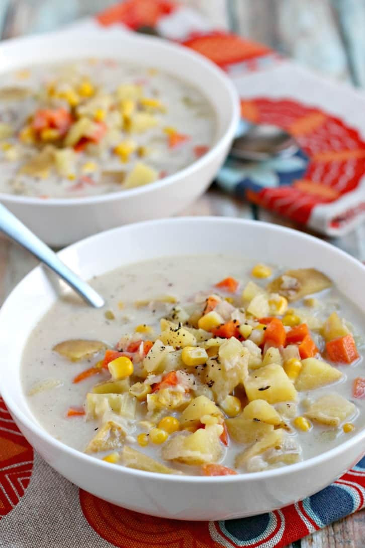 Vegan Corn Chowder
 Vegan Potato Corn Chowder Instant Pot Veggies Save The Day