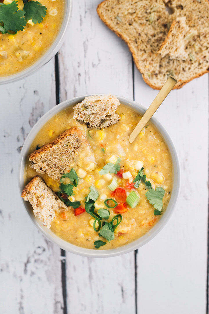 Vegan Corn Chowder
 Creamy Vegan Corn Chowder