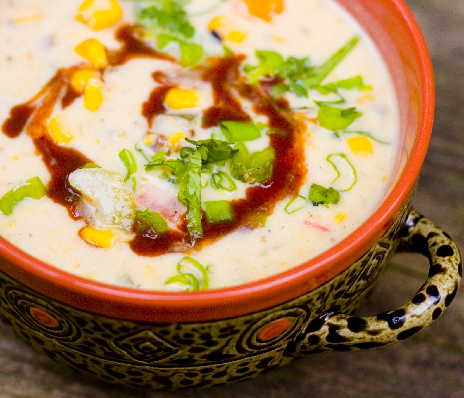 Vegan Corn Chowder
 No Face Plate Out of Hand Sick Delicious Corn Chowder