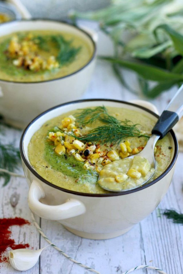 Vegan Corn Chowder
 The Best Vegan Corn Chowder • Happy Kitchen Rocks