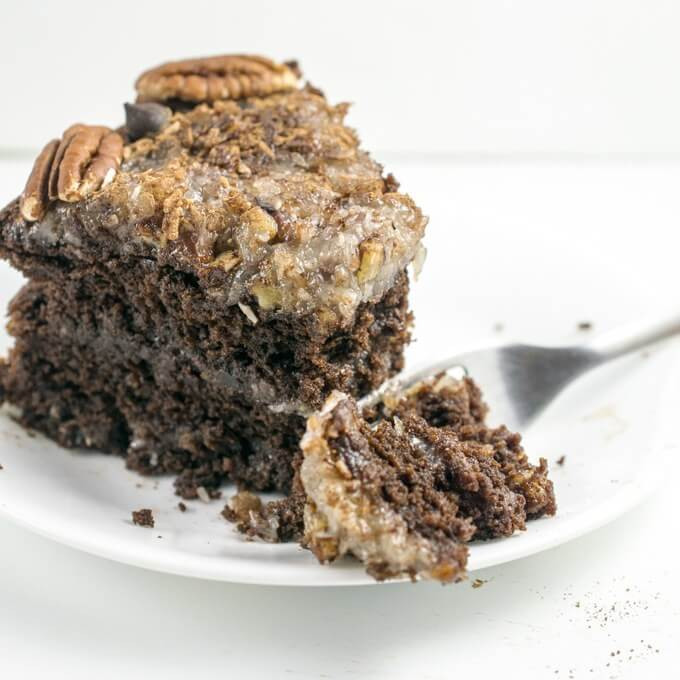 Vegan German Chocolate Cake
 Vegan German Chocolate Cake with Coconut Pecan Frosting