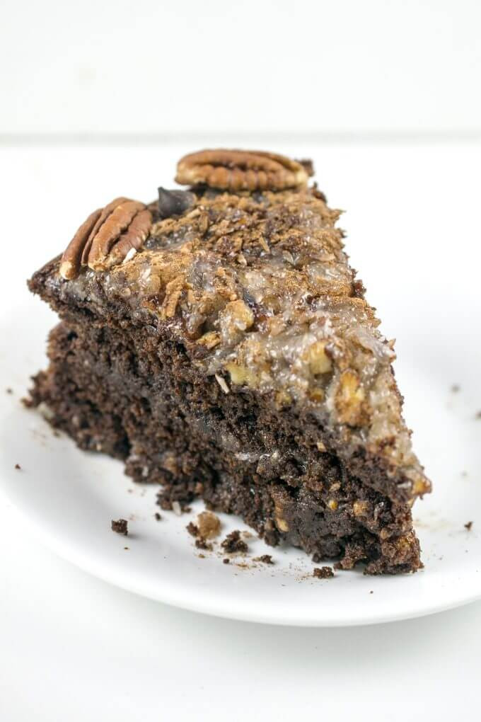 Vegan German Chocolate Cake
 Vegan German Chocolate Cake with Coconut Pecan Frosting