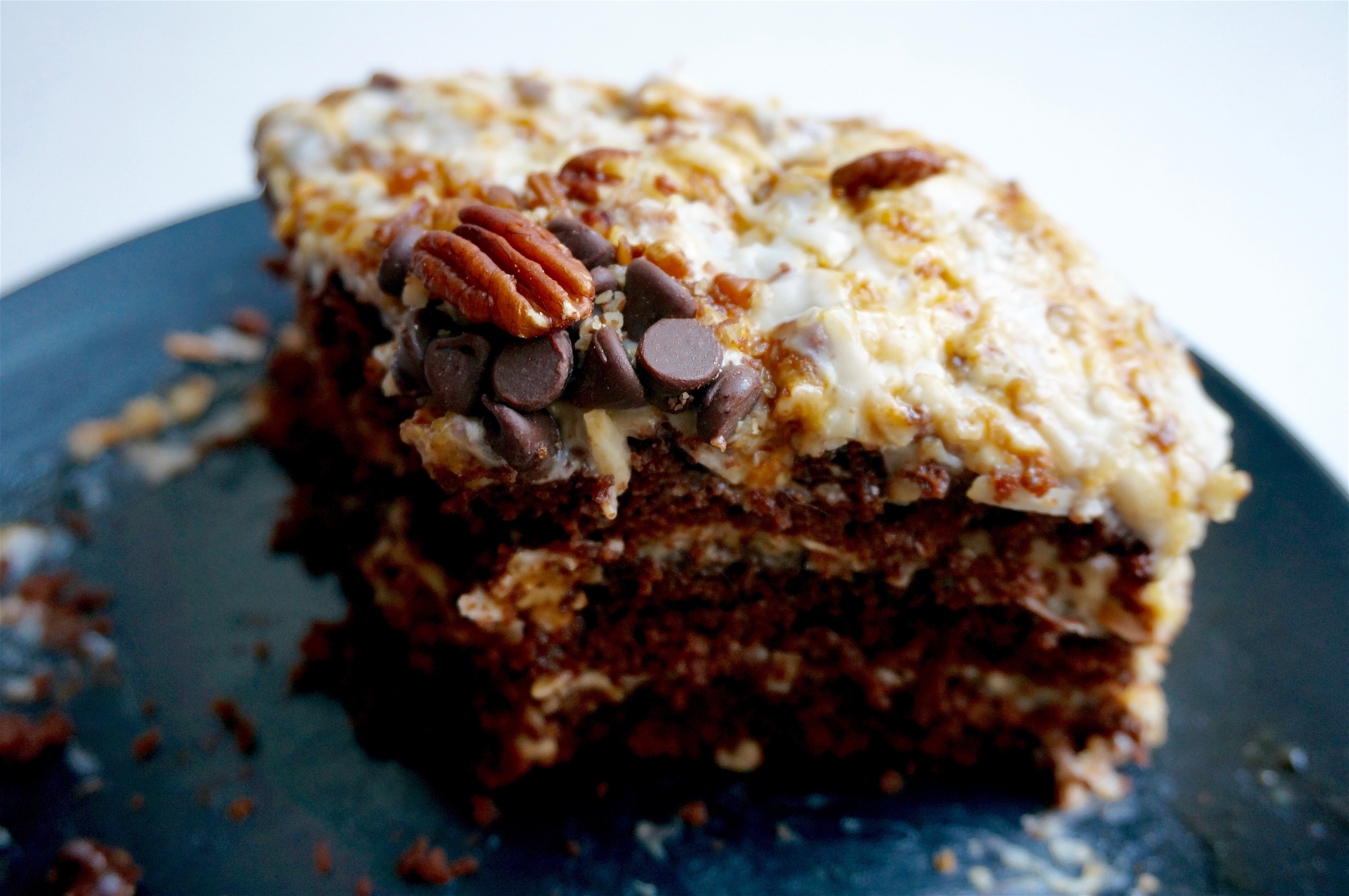 Vegan German Chocolate Cake
 Salted Caramel Vegan German Chocolate Cake — Allspice & Ally