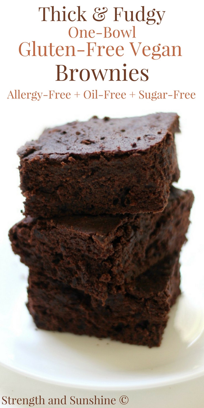 Vegan Gluten Free Brownies
 Easy Thick & Fudgy e Bowl Gluten Free Vegan Brownies