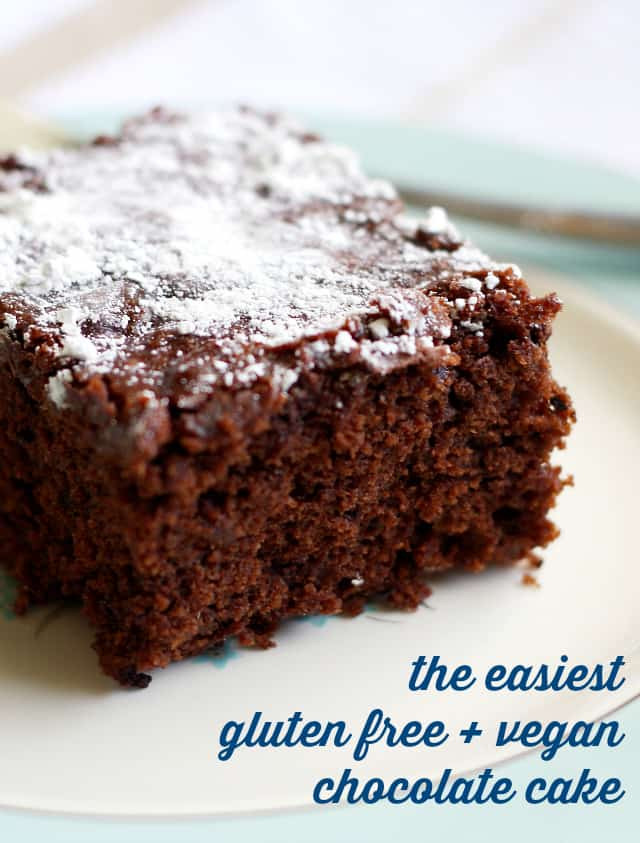 Vegan Gluten Free Chocolate Cake
 The Easiest Gluten Free and Vegan Chocolate Cake The
