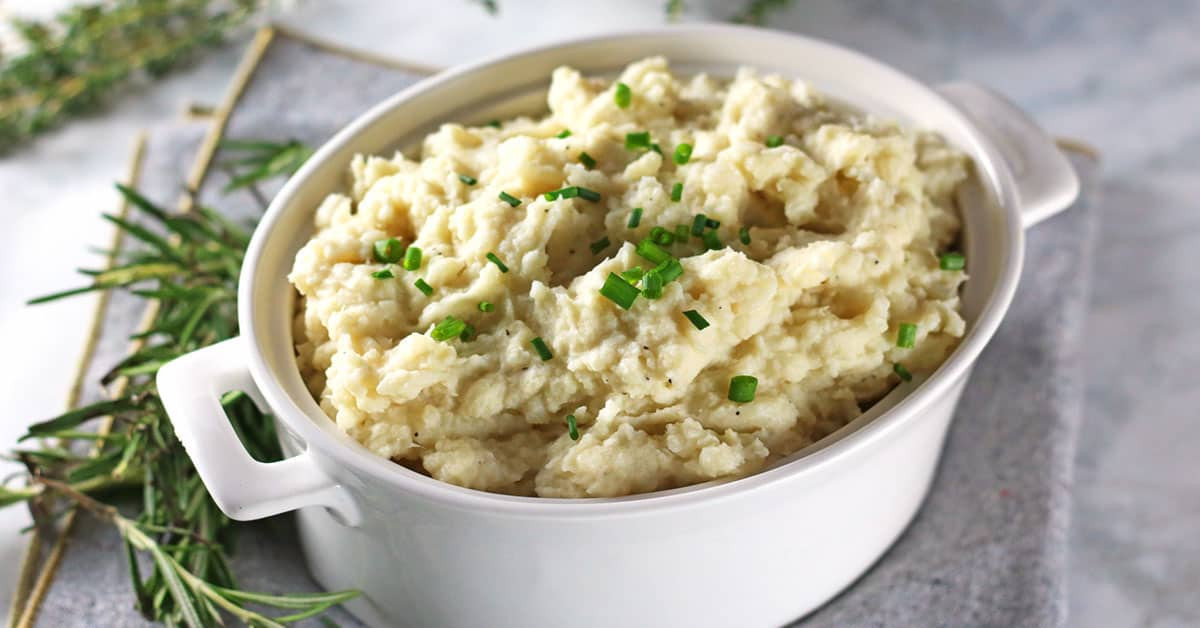 Vegan Mashed Cauliflower
 Vegan Cauliflower Mashed Potatoes