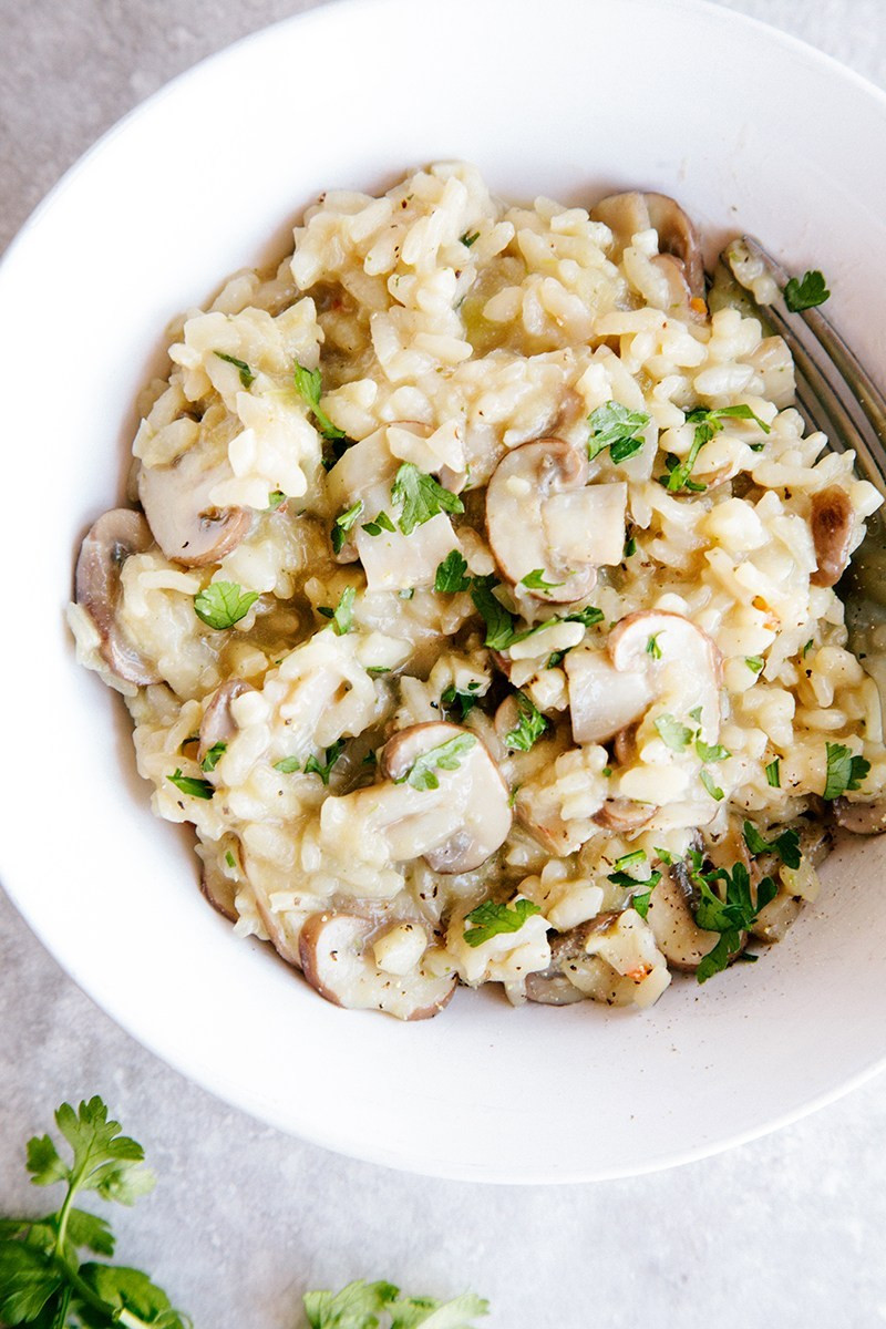 Vegan Mushroom Risotto
 Creamy Mushroom Risotto Vegan GF Wallflower Kitchen