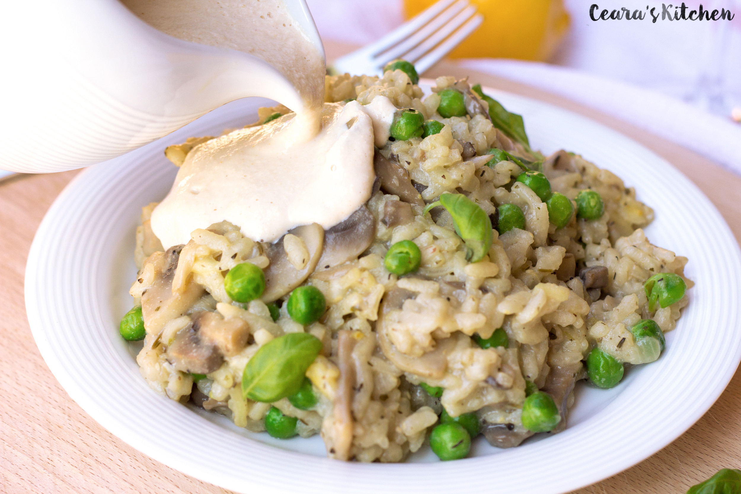 Vegan Mushroom Risotto
 Vegan Mushroom Risotto