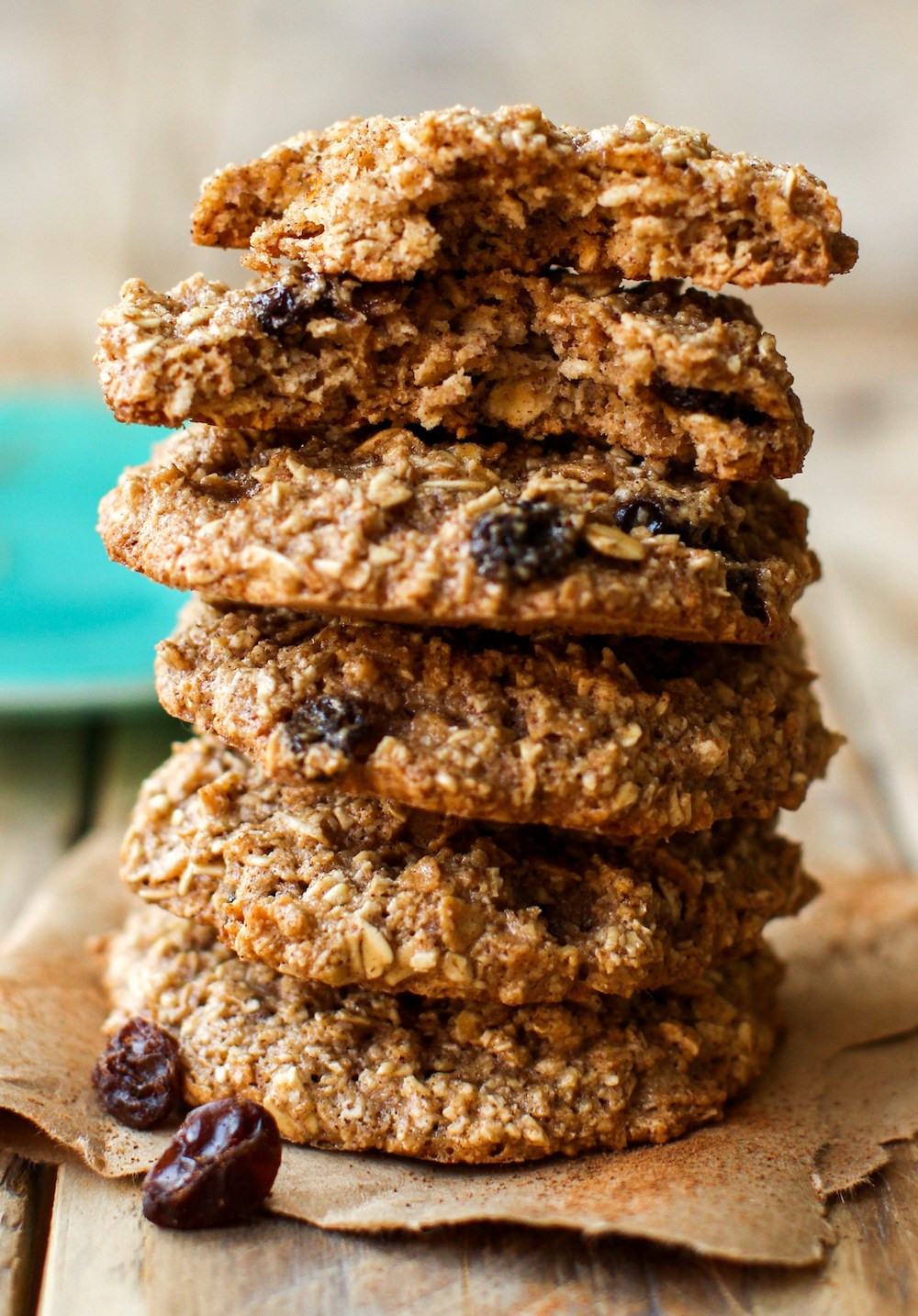 Vegan Oatmeal Raisin Cookies
 Oil Free Crispy Oatmeal Raisin Cookies Vegan GF