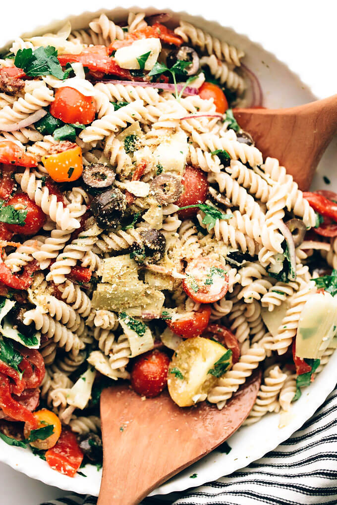 Vegan Pasta Salad
 Easy Vegan Italian Pasta Salad Blissful Basil