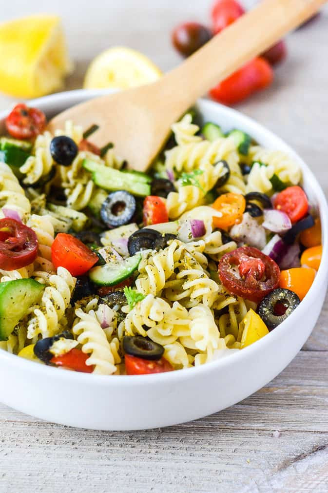 Vegan Pasta Salad
 Vegan Italian Pasta Salad Healthier Steps