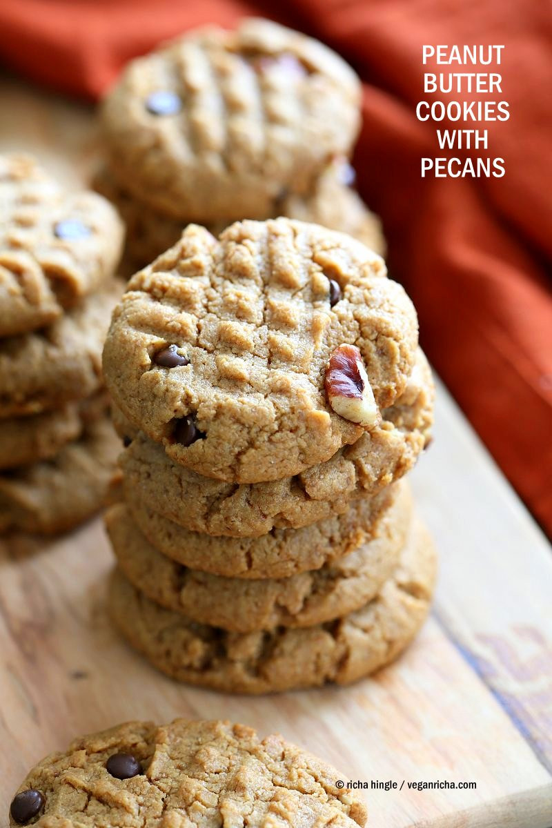 Vegan Peanut Butter Cookies
 Vegan Peanut Butter Cookies with Pecans Vegan Richa