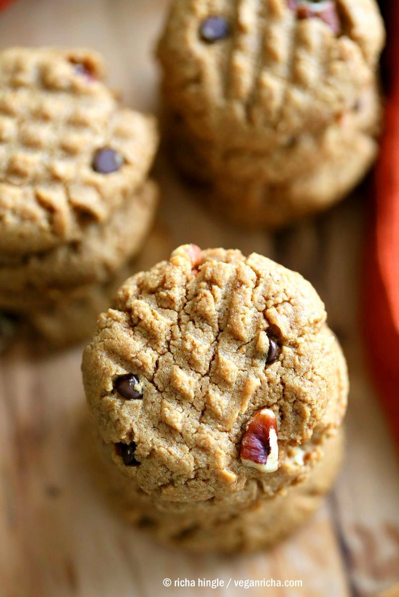 Vegan Peanut Butter Cookies
 Vegan Peanut Butter Cookies with Pecans Vegan Richa