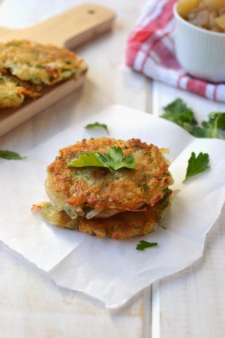 Vegan Potato Pancakes
 Potato Latkes Eggless Vegan Recipe with Chunky