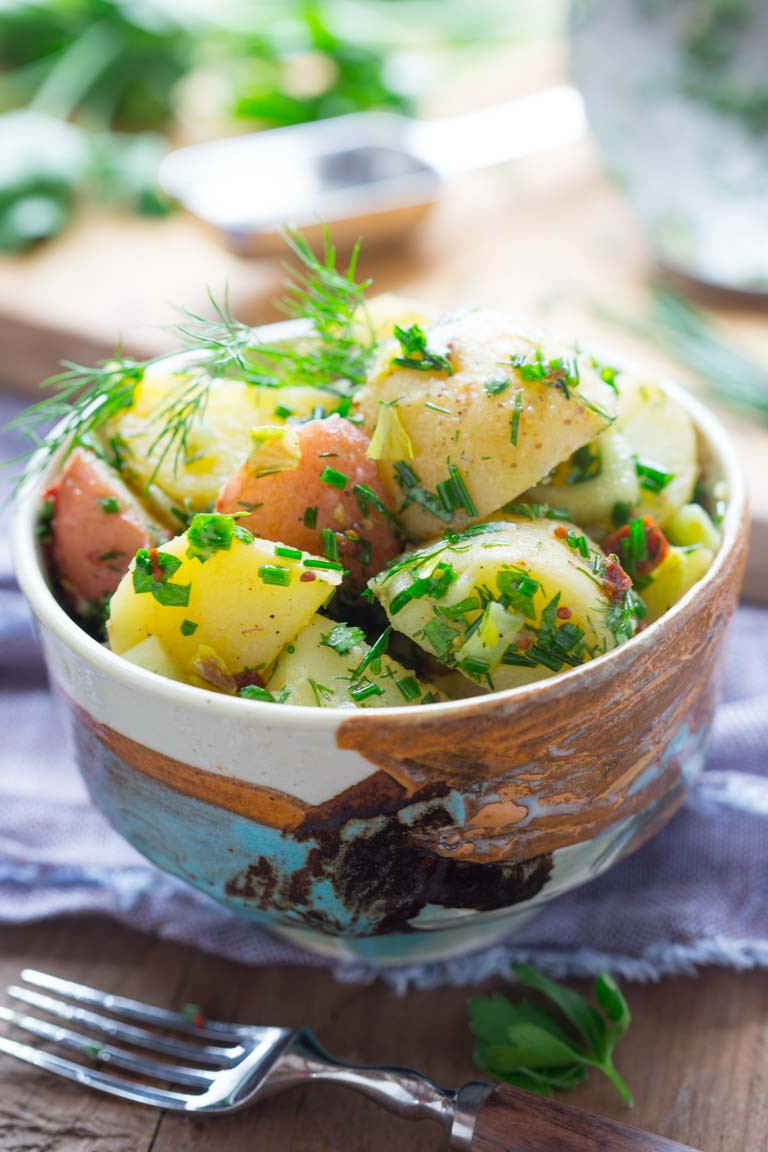 Vegan Potato Salad vegan potato salad with herbs Healthy Seasonal Recipes