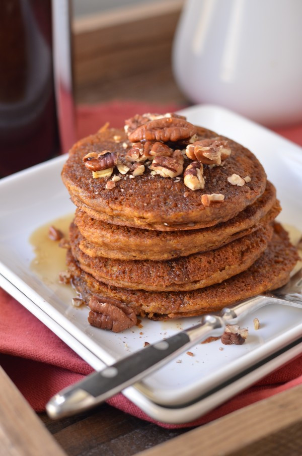 Vegan Pumpkin Pancakes
 Vegan Pumpkin Spice Pancakes