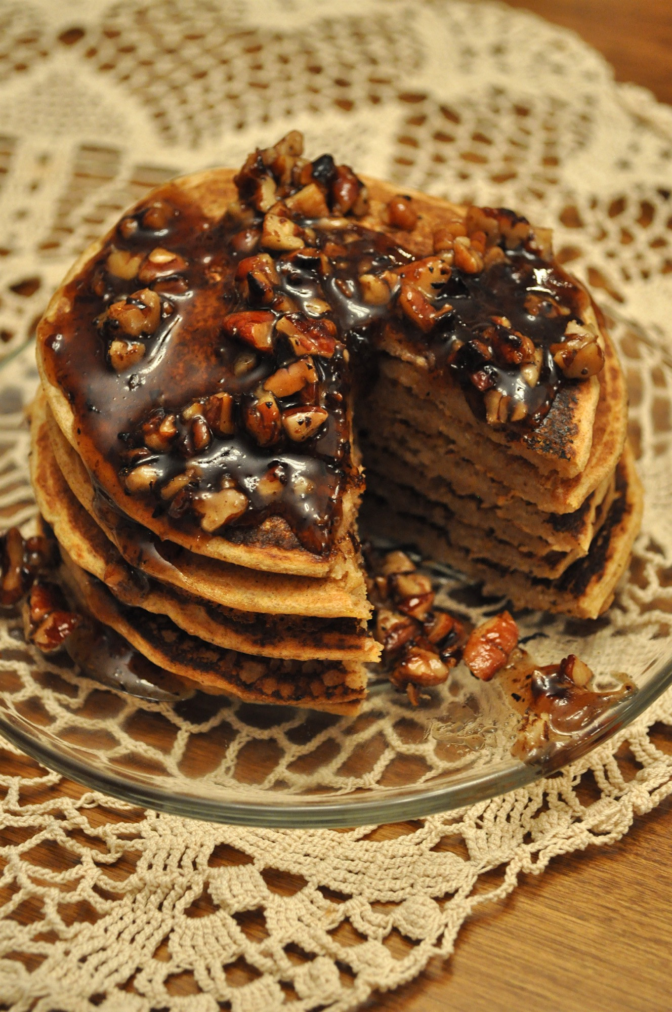 Vegan Pumpkin Pancakes
 Vegan Pumpkin Pancakes with Butter Pecan Maple Syrup