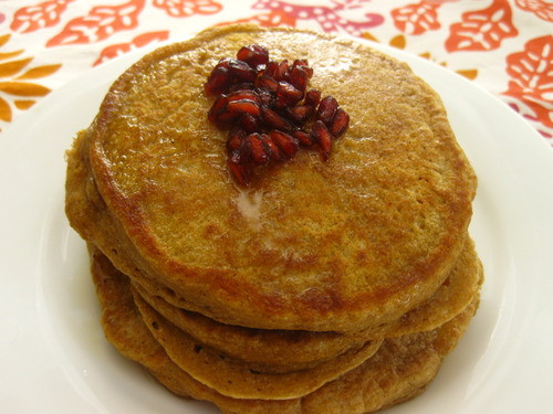 Vegan Pumpkin Pancakes
 Vegan Pumpkin Spice Pancakes