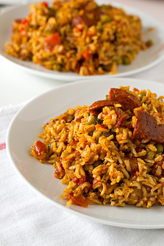 Vegan Spanish Rice
 Simple Vegan Spanish Rice with Chorizo