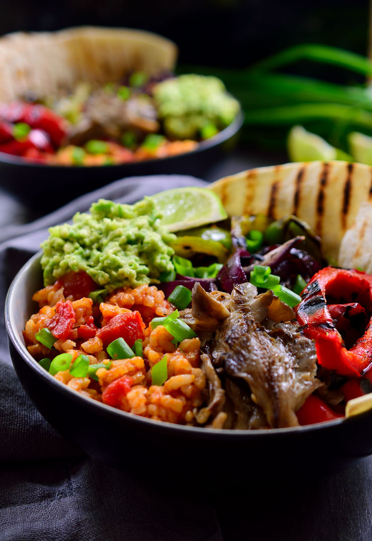 Vegan Spanish Rice
 Vegan Mexican Rice Fajita Bowl